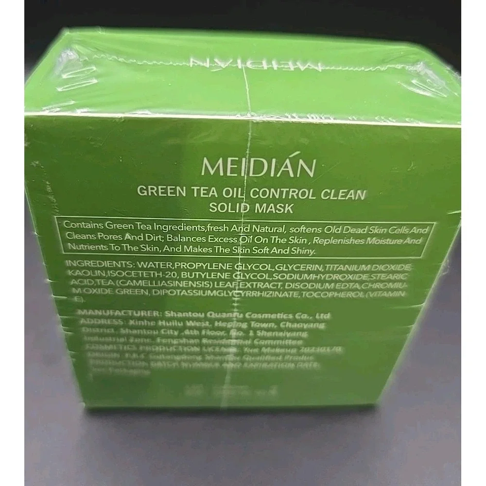 Meidian Green‎ Mask SticK 1+1 Green Tea Oil Control Clean Solid Mask - NEW
